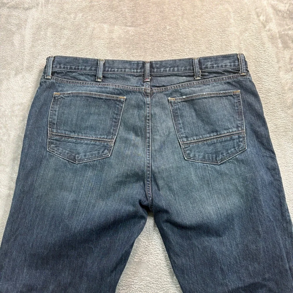 Arizona Jean Co Jeans Mens 42x32 Blue Straight Leg Medium Wash 100% Cotton Denim